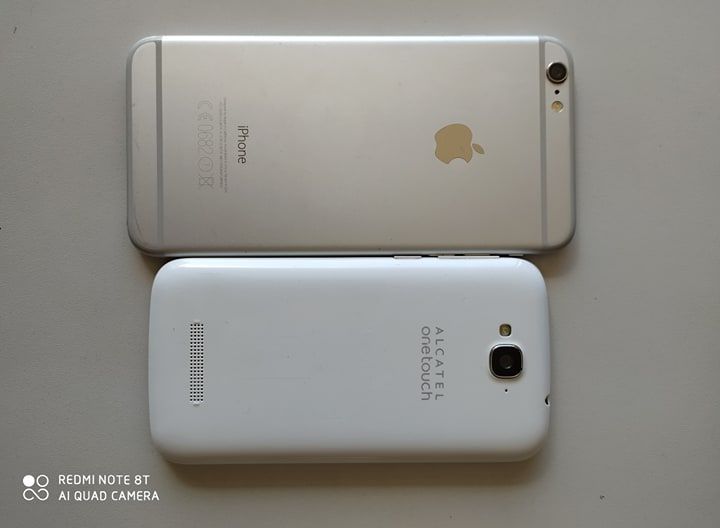 iPhone 6 Plus e Alcatel One Touch Pop C7