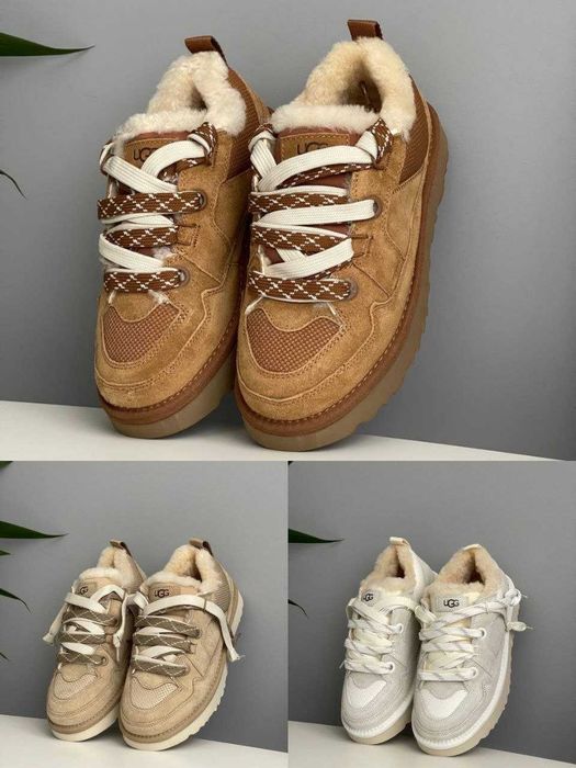 Уггі UGG Lo Lowmel Sneaker FUR Угг Лоумел 3 кольори (36-41)