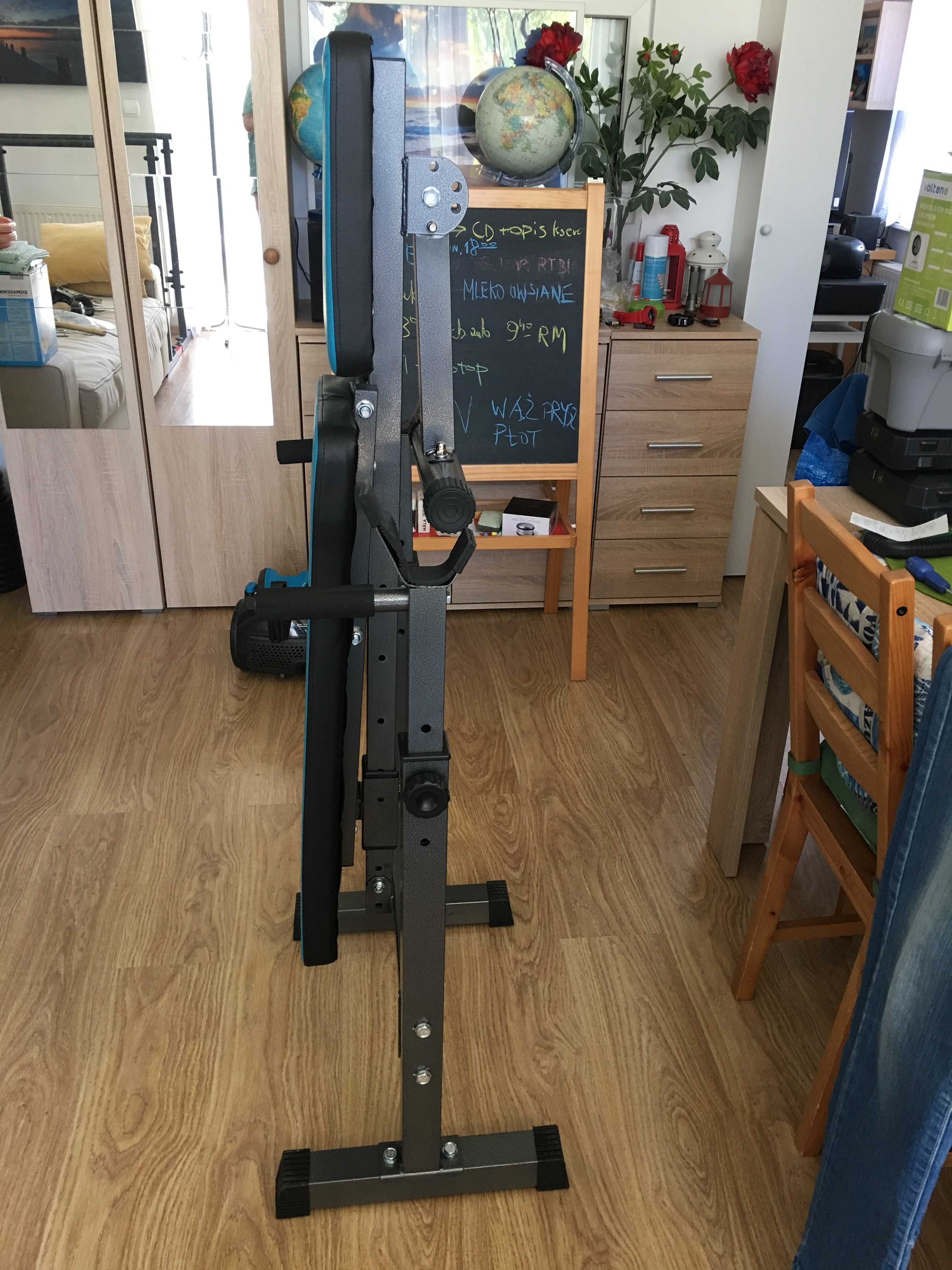 Ławka Treningowa Ławeczka Składana do Ćwiczeń Fitness Trening Siłowy