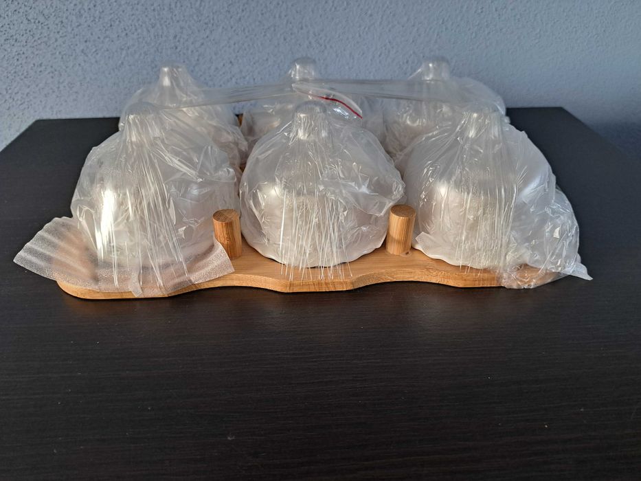 Zestaw 6 talerzyków miseczek z pokrywką na przekąski SWISS LINE SWITZE