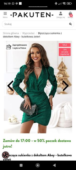 Nowa sukienka święta S/M PAKUTEN