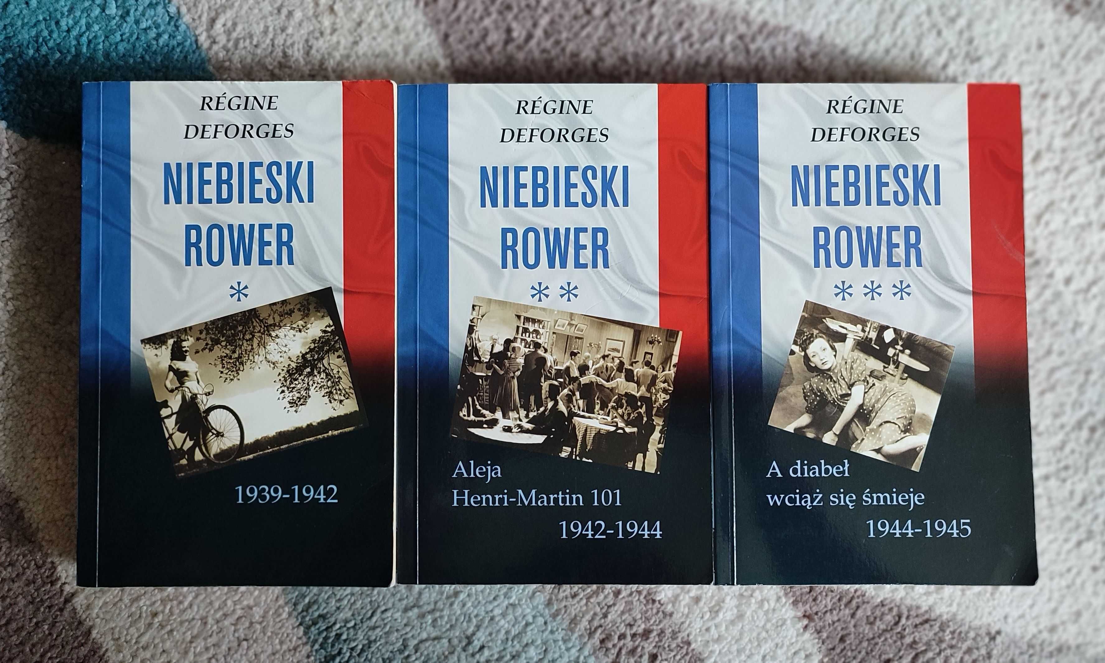Regine Deforges - Niebieski Rower - Komplet 3 tomów Tomy 1-3 - Libros
