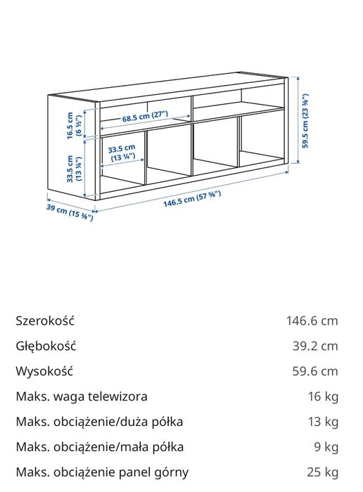 Szafka rtv biała