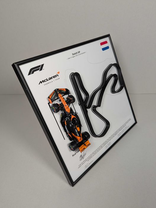 АРТ Рамка з Bburago McLaren F1 1:43 № 81 Oscar Piastri і 3D Dutch GP
