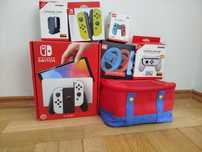 Zestaw Nintendo Switch OLED + Akcesoria Super Mario!