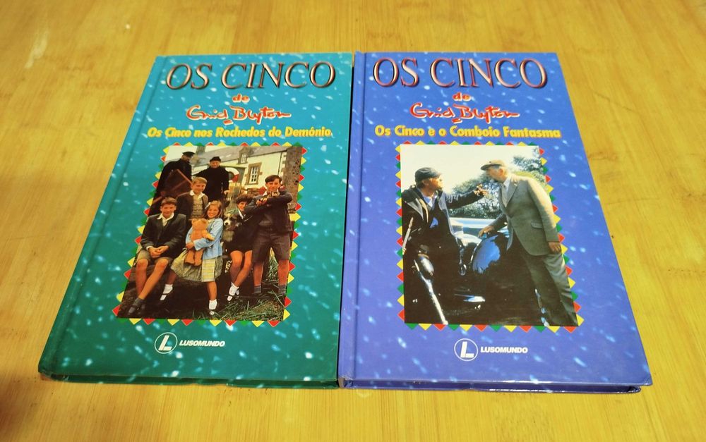 Livros antigos D´Os Cinco de Enid Blyton