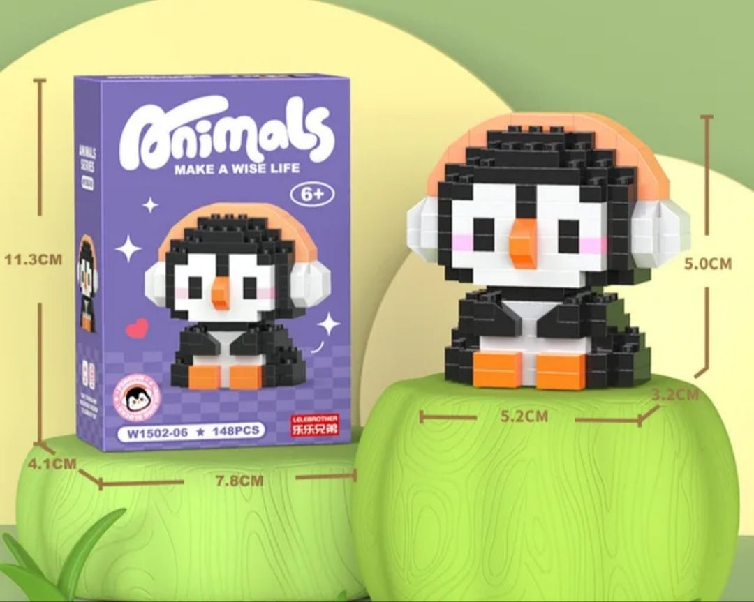 12 figuras estilo "Legos". Ótimo para coleção ou lembrancinhas de aniv
