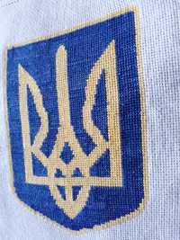 Герб України ручної роботи 22 х 22 см . Без рамки