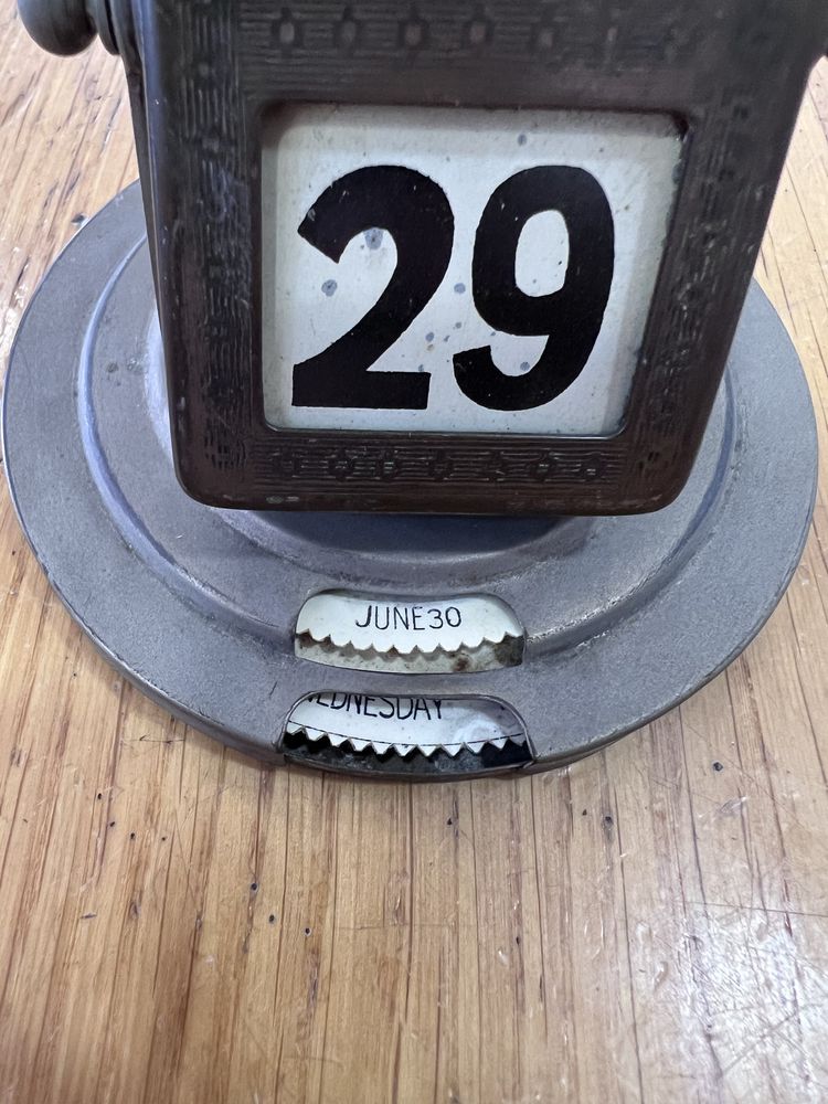 Calendário perpétuo Vintage
