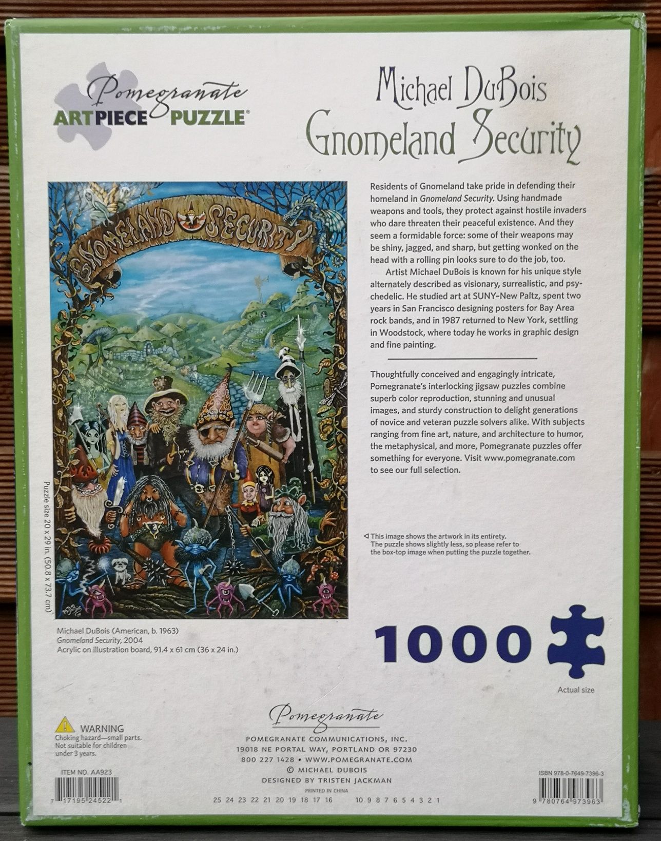 Puzzle 1000 Pomegranate Gnomeland Security Michael DuBois