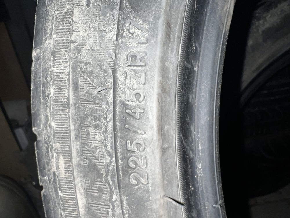 Opony 2x 225/45r17 oraz 255/45r17 cena za 3szt.