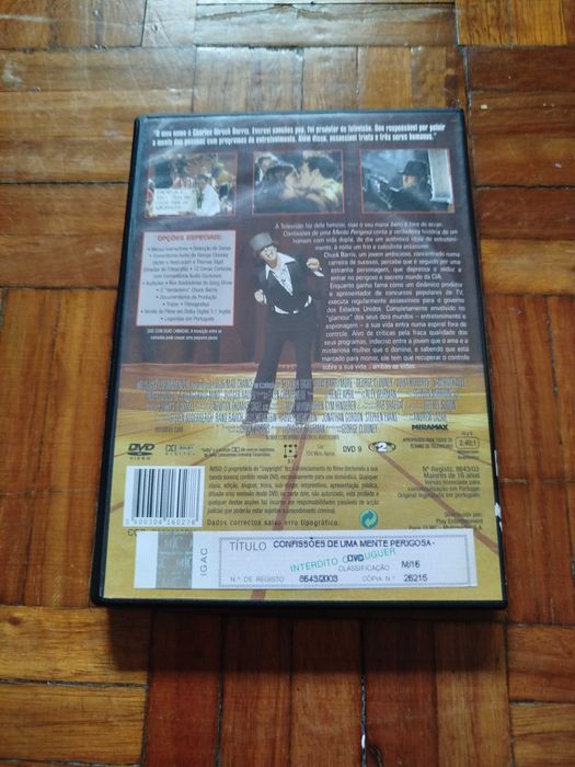 DVD Confissões de uma Mente Perigosa