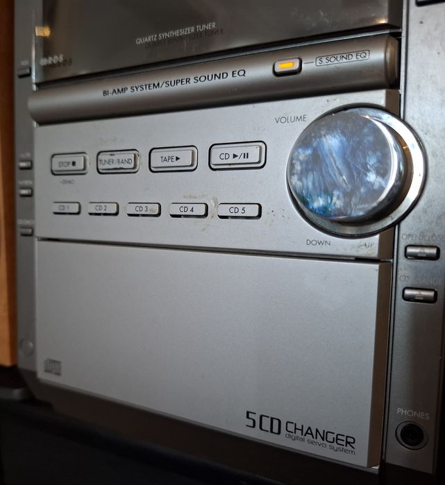 Mini wieża Panasonic CD zmieniarka 5 płyt Bi-amp wszystko działa PM18