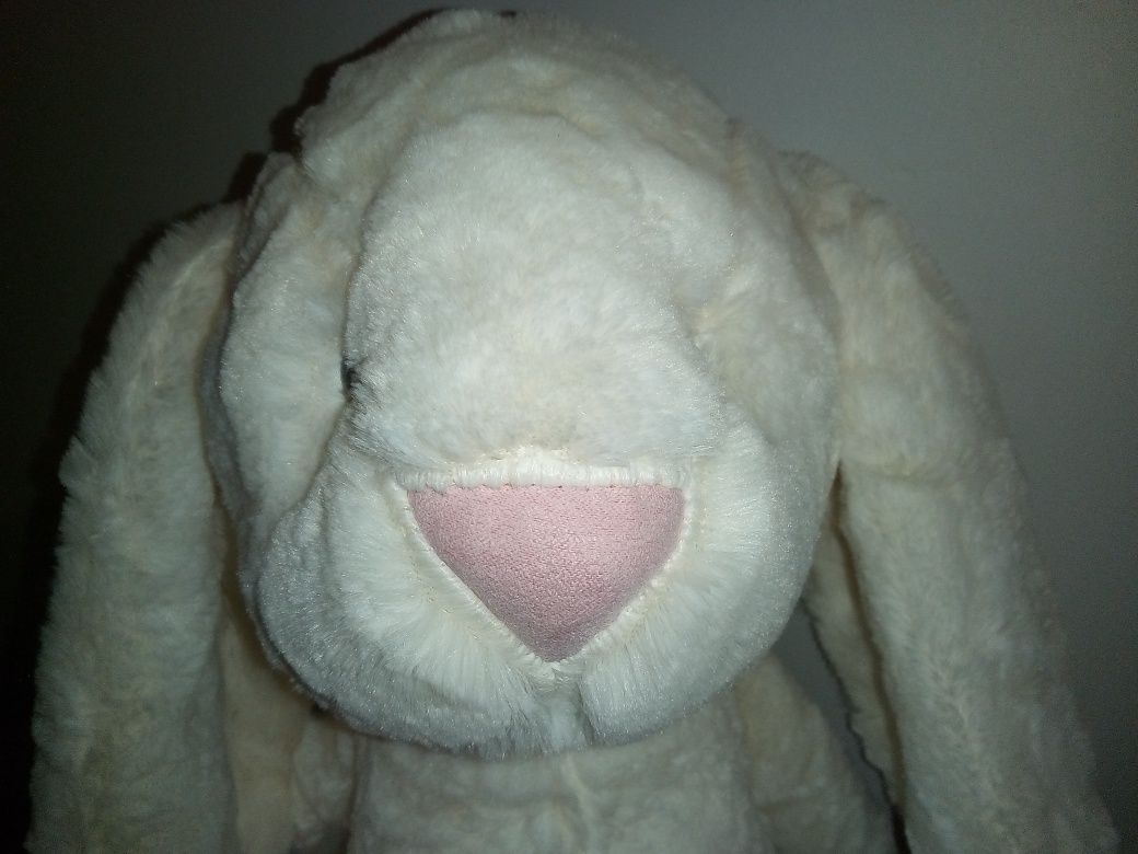 Duży królik maskotka wys z uszami  70 cm Nowy