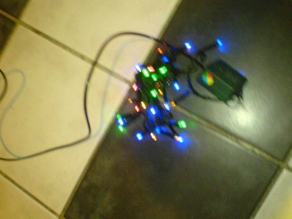 GIRLANDA świetlna LAMPKI CHOINKOWE SKLEPOWE 230V Sterownik zmian migań