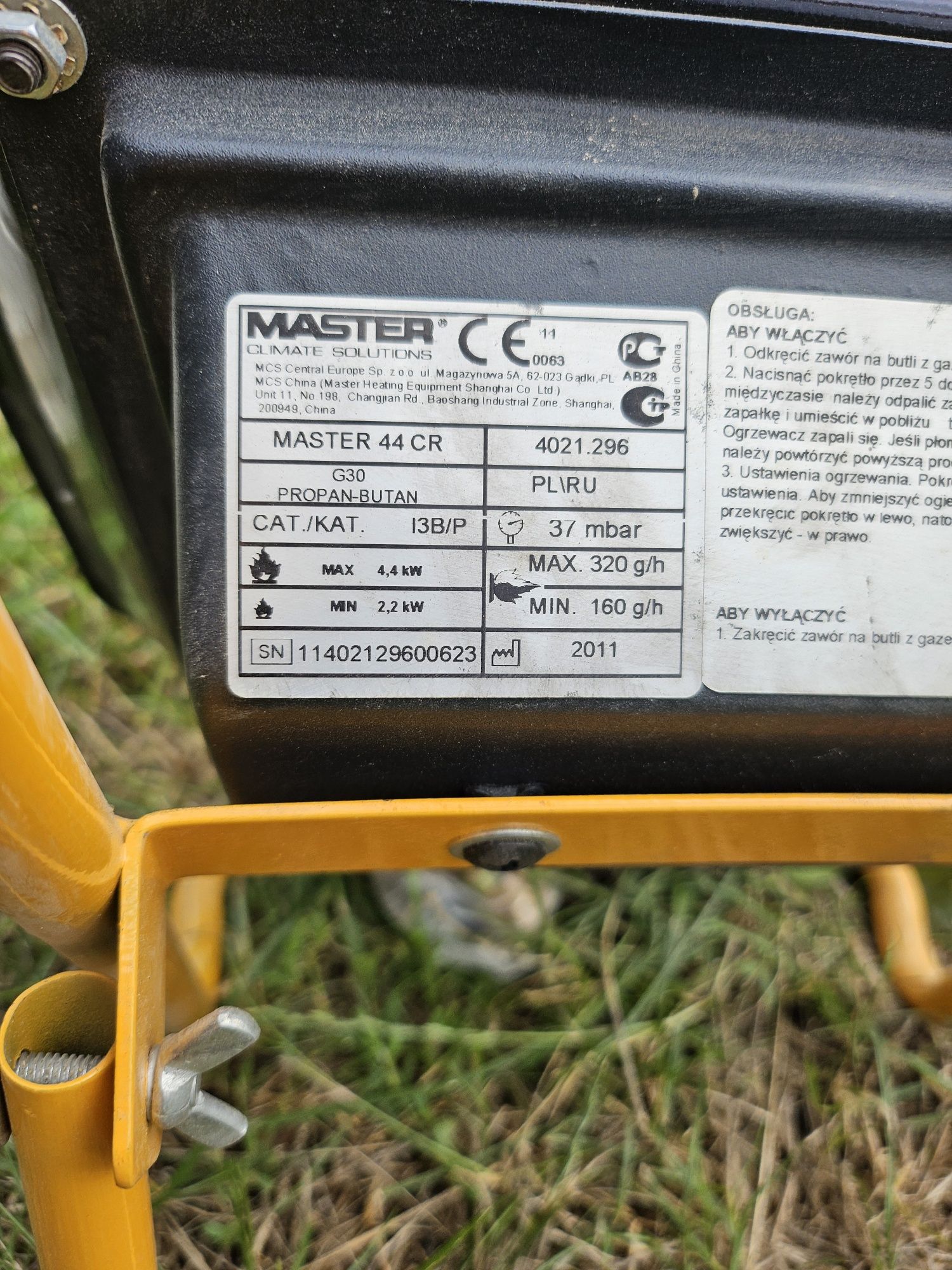 Nagrzewnica Gazowa MASTER 44 CR