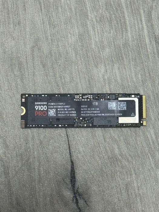 Samsung 9100 Pro  1 TB | SSD M2 нового 5.0 покоління | Майже новий