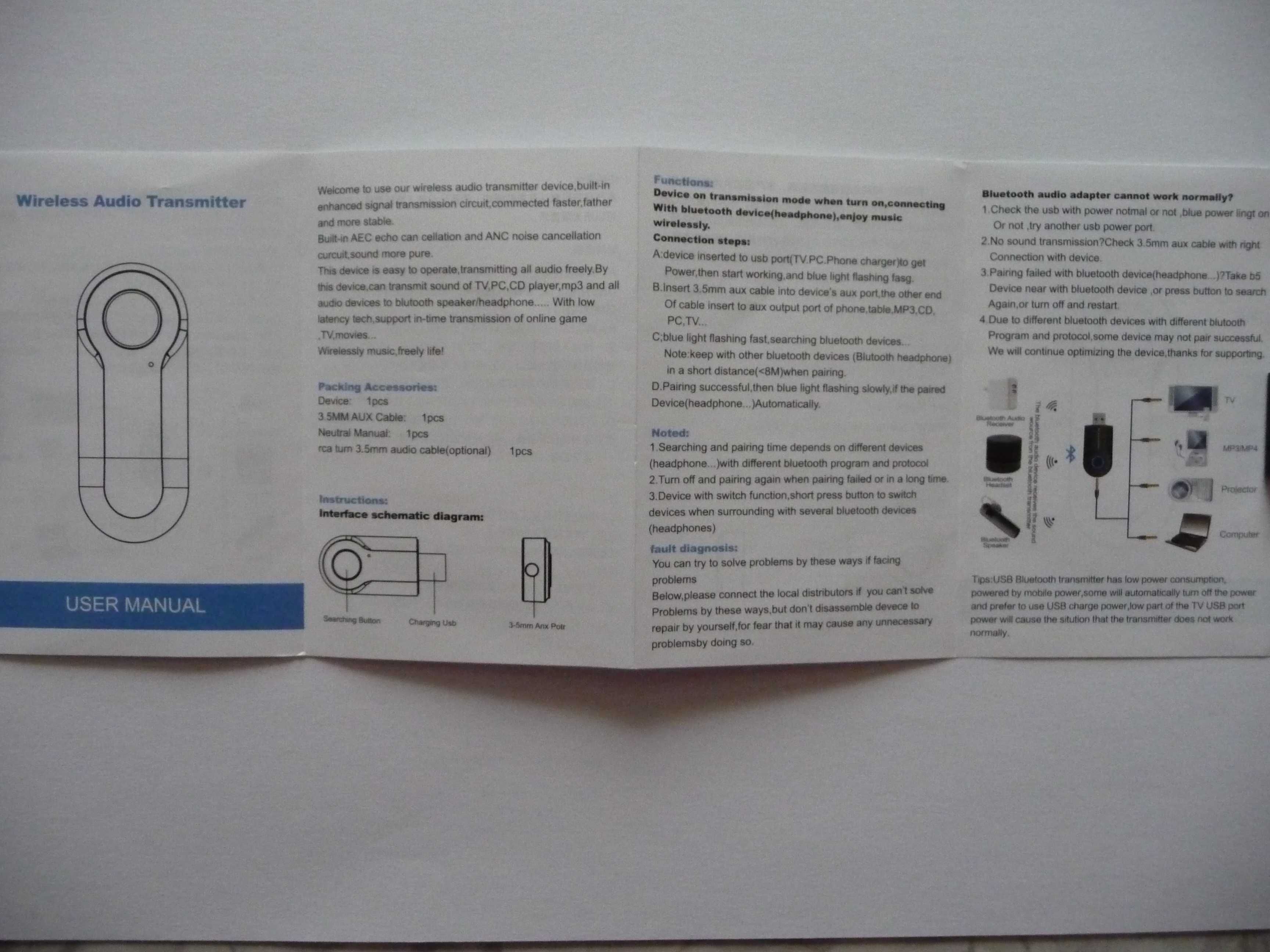 Bluetooth трансмітер BTtransmitter