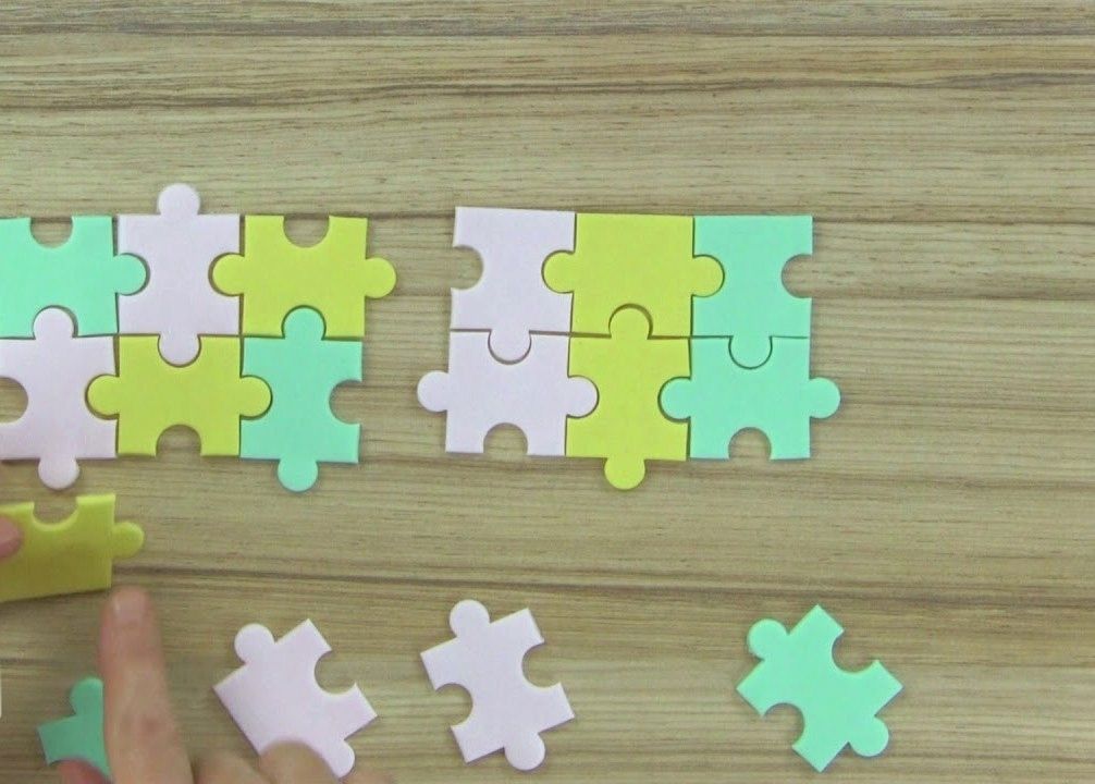 Wykrawacze foremki masa cukrowa puzzle 3 rozmiary