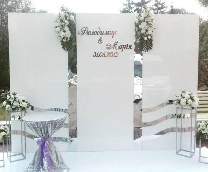 фотозона весільна арка стіл наречених президіум оформлення весілля