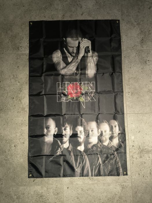 Nowa flaga Linkin Park rock loft koncert garaż bar ozdoba plakat club