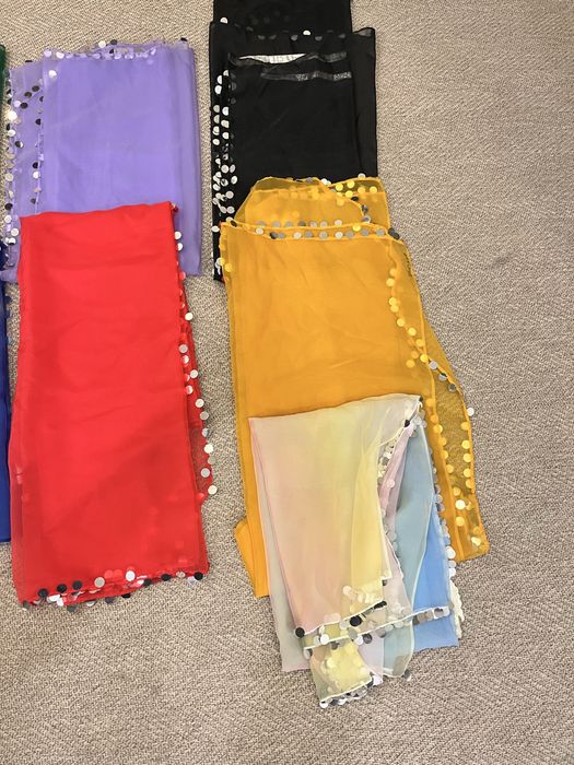 Véu de varias cores