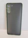 Vennus Color Button Bumper do Samsung Galaxy S21 Plus Oliwkowy