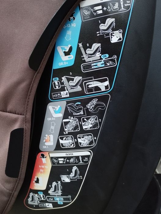 Fotelik maxi Cosi 0-13kg 9-18kg ISOFIX