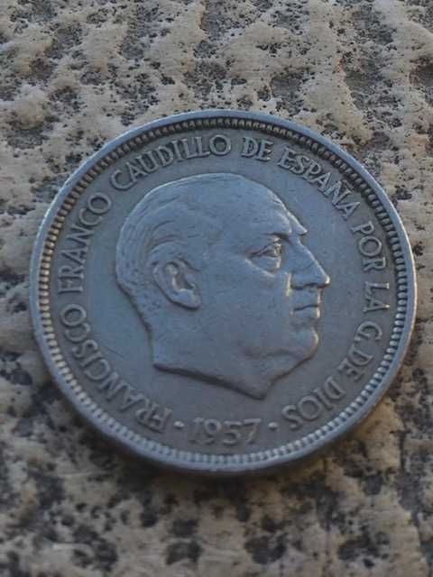 5 Pesetas de 1957 *58 (a mais rara)