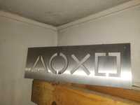 PlayStation logo inox - decoração