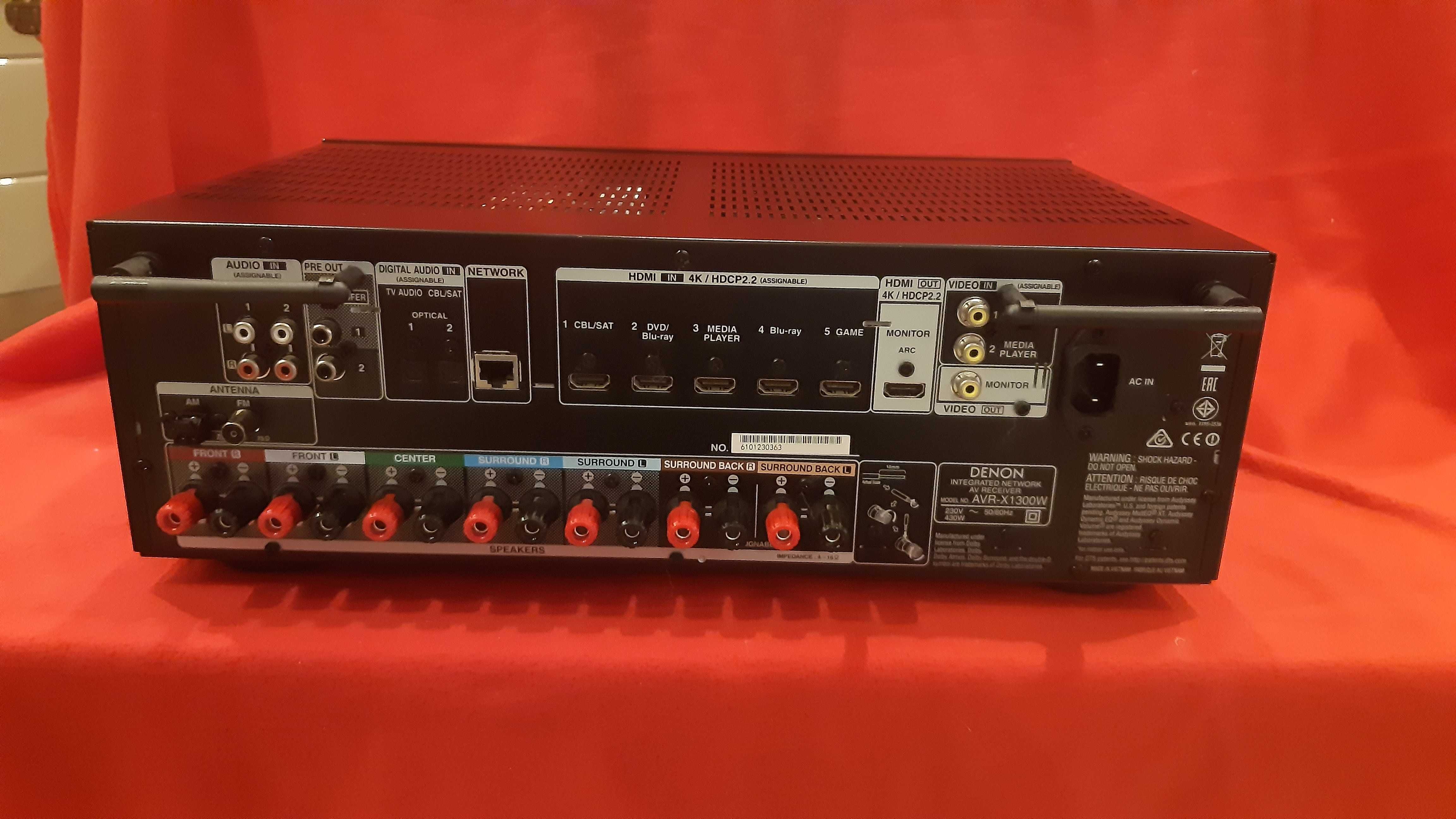 Amplituner Denon avr x1300w czarny.