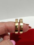 Złote kolczyki szerokie koła średnica 2,7cm złoto próby 585
