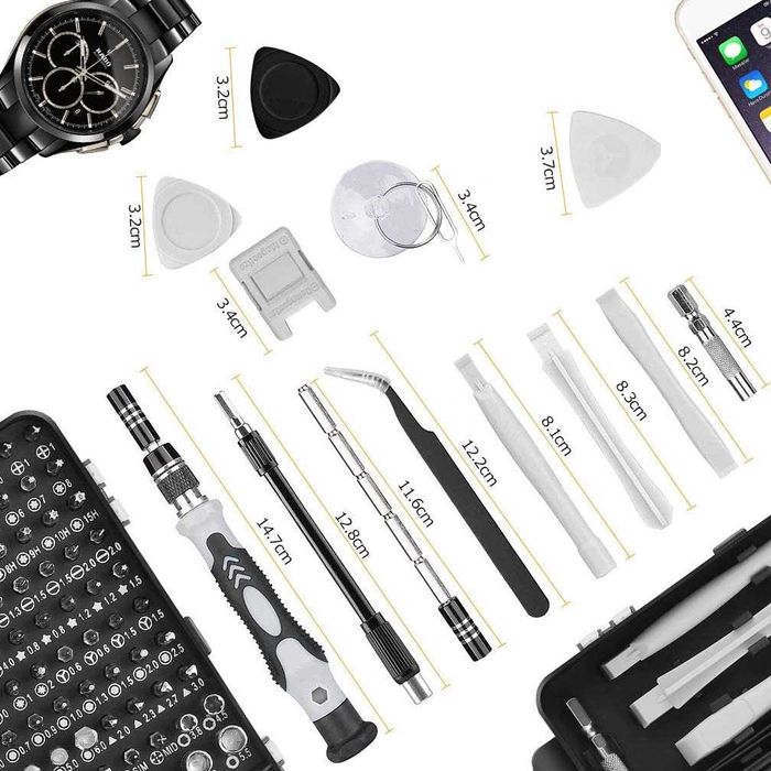 Набор отверток 115 в 1, для ремонта ноутбуков, телефонов, часов, и тд.