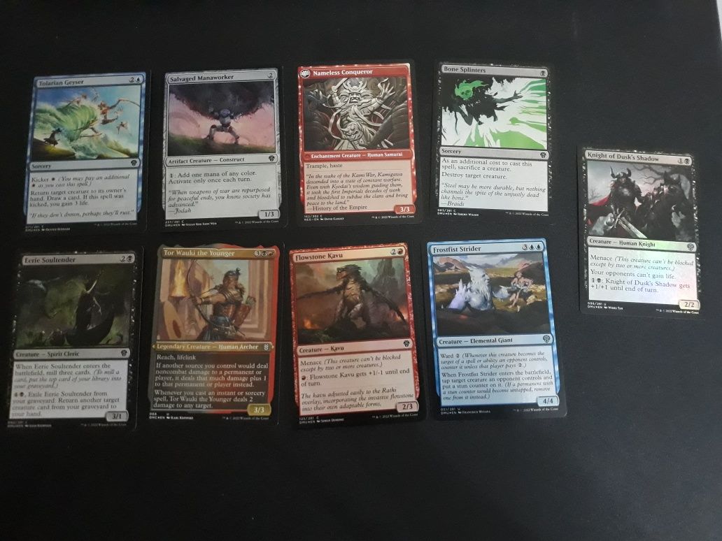 10 cartas magic, 8 brilhantes