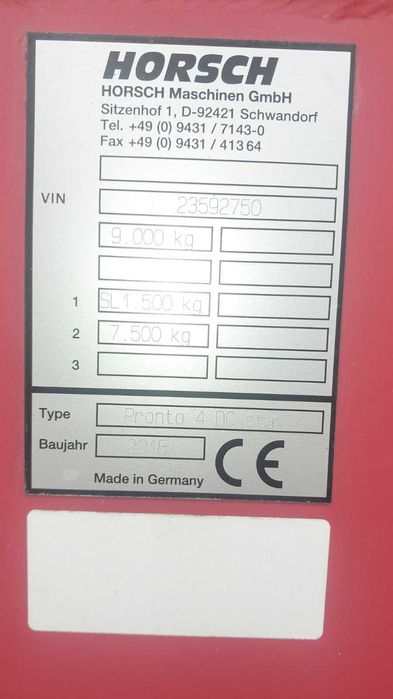 продам сеялку Horsch Pronto 4 DC   Хорш Пронто . посевной комплекс