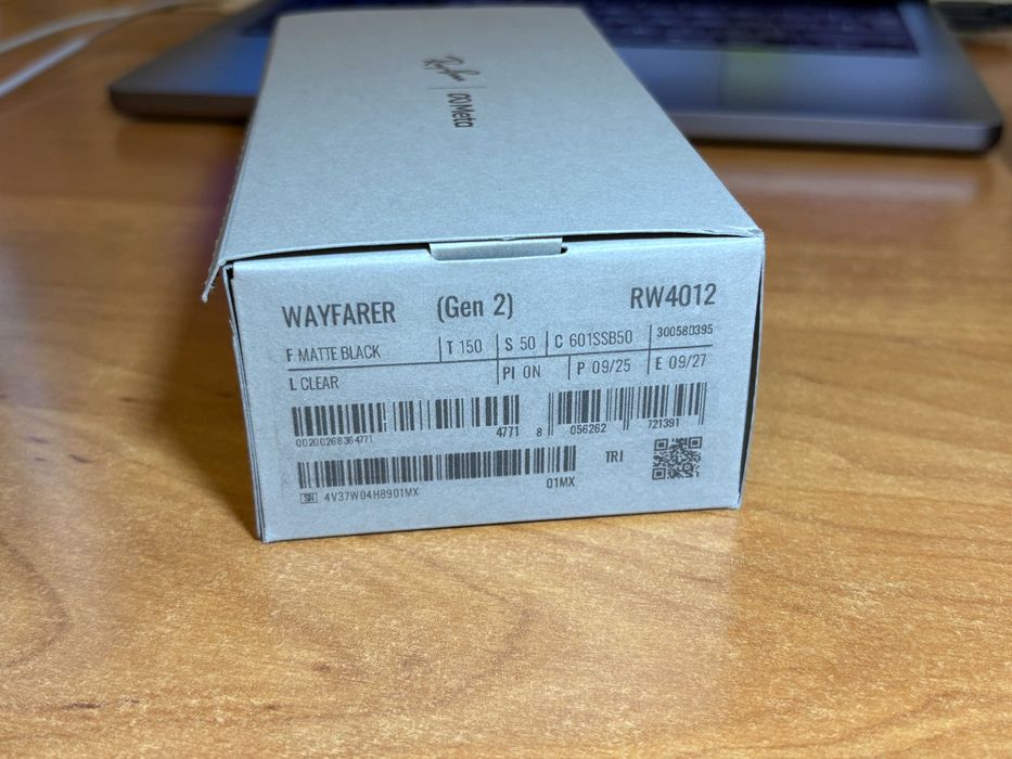 Ray Ban Meta Wayfarer RW4012 generacja 2 okulary z kamerą