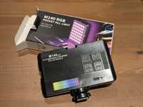 Lampa wideo led M140 rgb do kamery aparatu pocket light