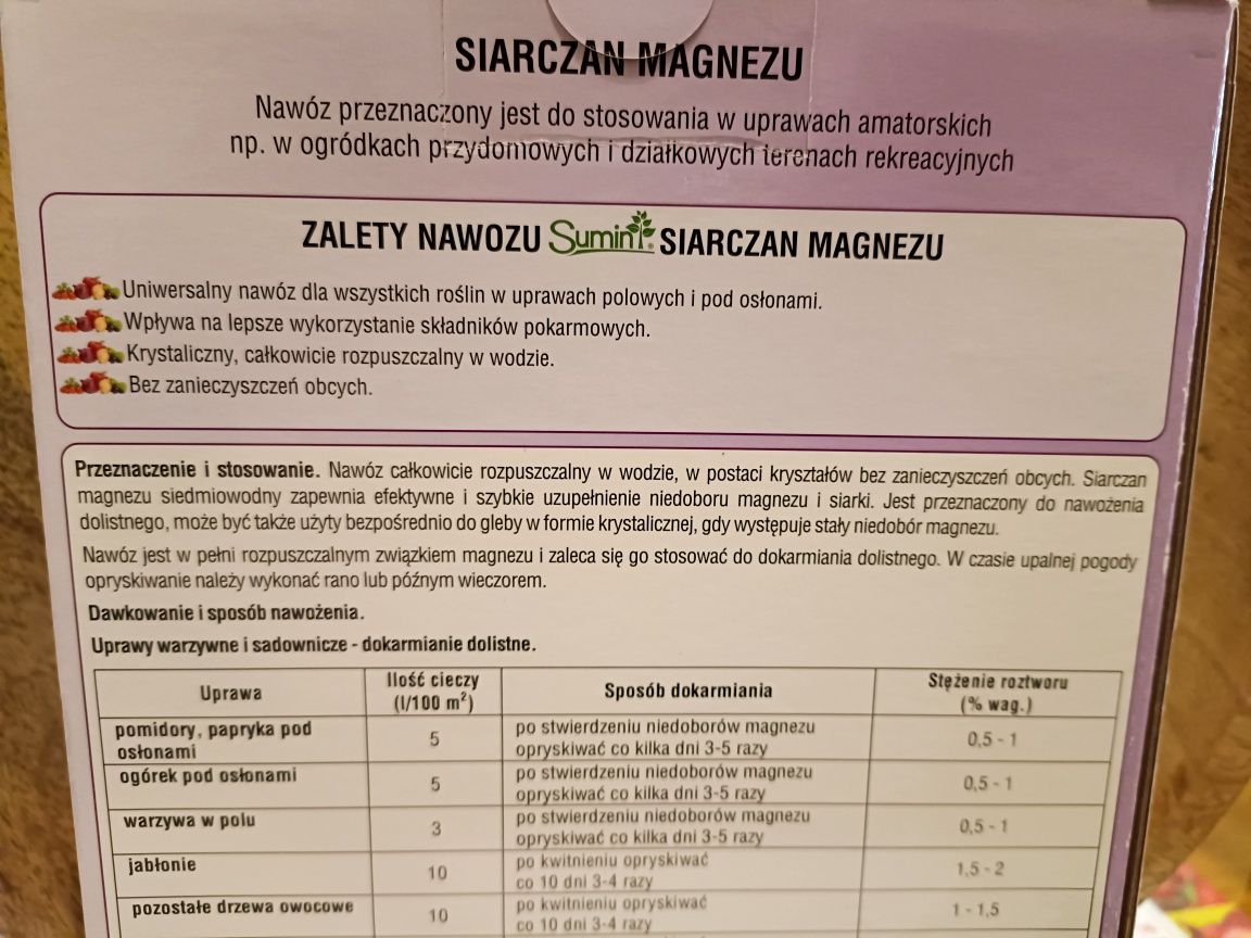 SUMIN Siarczan Magnezu 1 kg