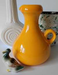 Stary ceramiczny dzbanek, wazon majolika Schramberg Design