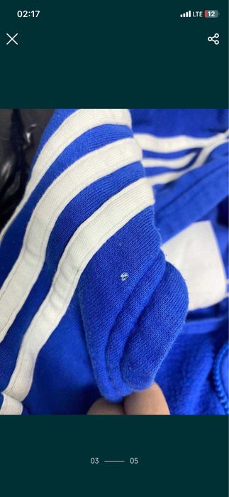 зіп-худі зіпка adidas худі адідас синя синє