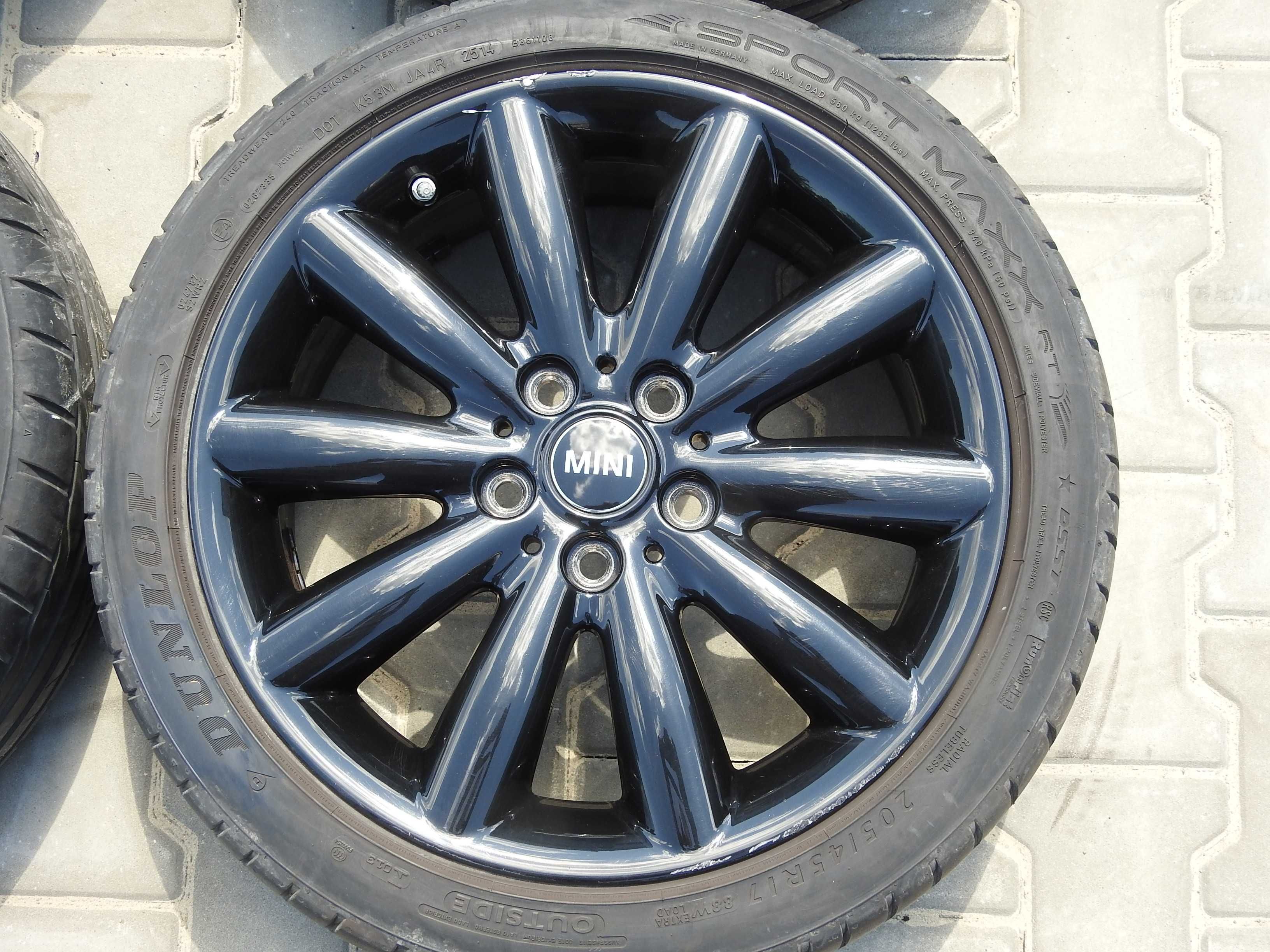 4x ALU Mini Cooper  F56 F55 felgi 7x17 5x112 ET54 TPMS