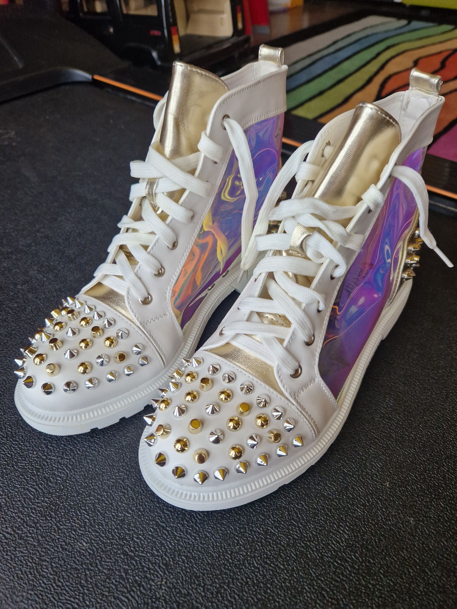 Seastar Buty z ćwiekami  botki bikery workery r 40