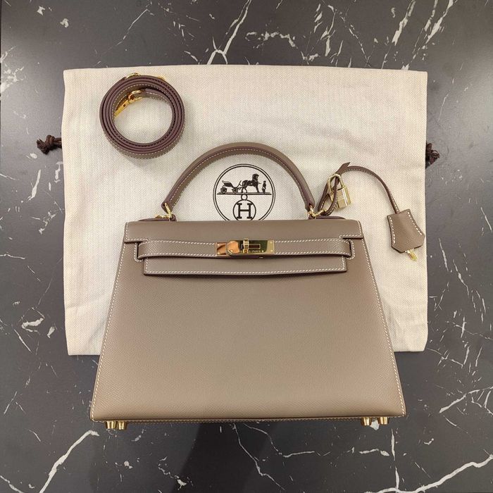 Сумка Kelly 28 Epsom Bag Etoupe