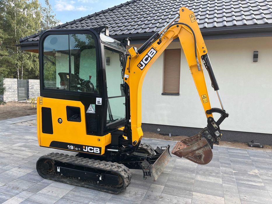 Minikoparka Jcb 19C1 Przebieg 382 Mtg Rok 2023 Kubota Kx 19-4 Faktura