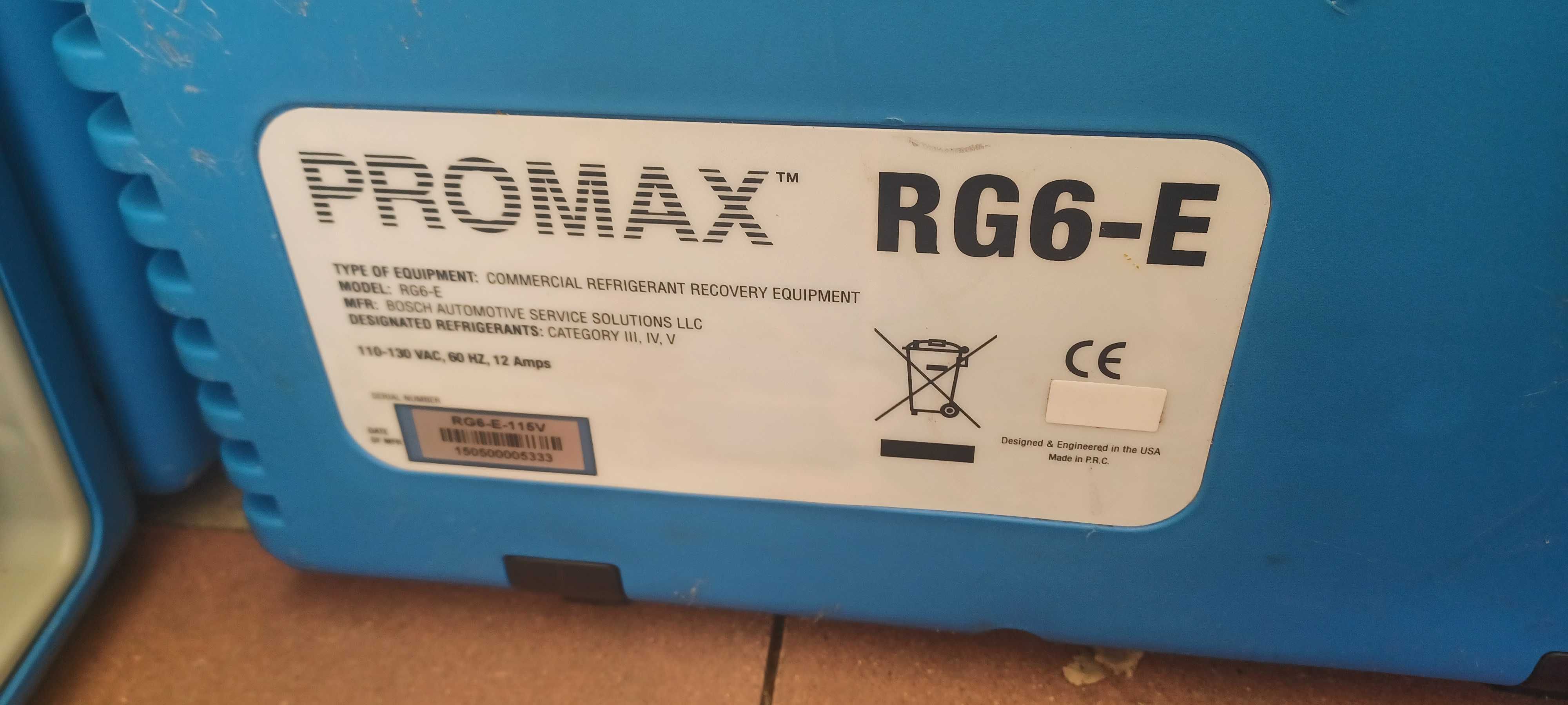 Stacja odzysku Promax RG6-E CFC/HCFC/HFC/A2L