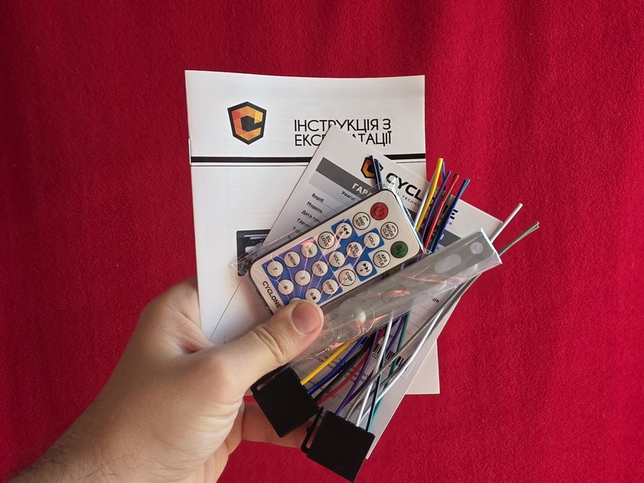 Автомагнитола 1 din Cyclone MP-1091 BA магнитола в машину с блютузом