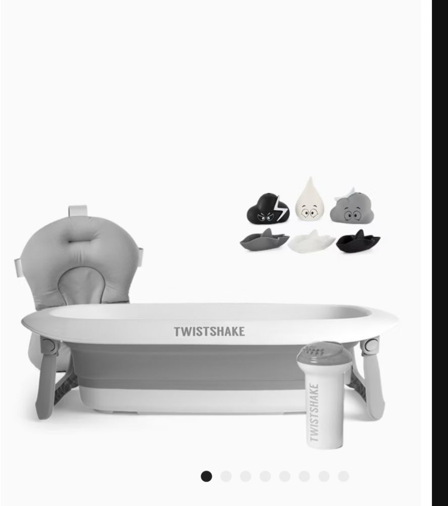 Banheira Twistshake e acessorios - novo ainda embalado