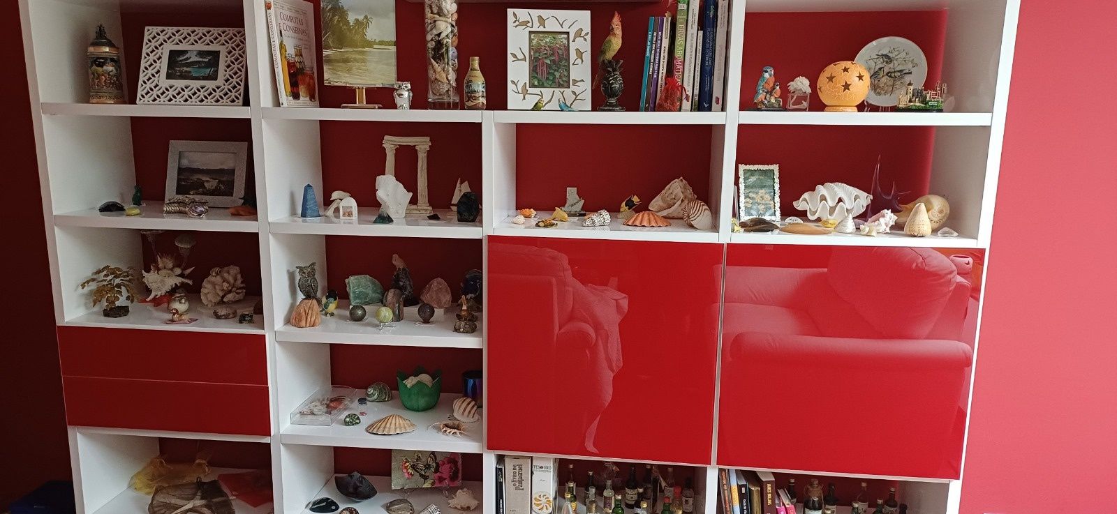 Estante lacada de sala de estar