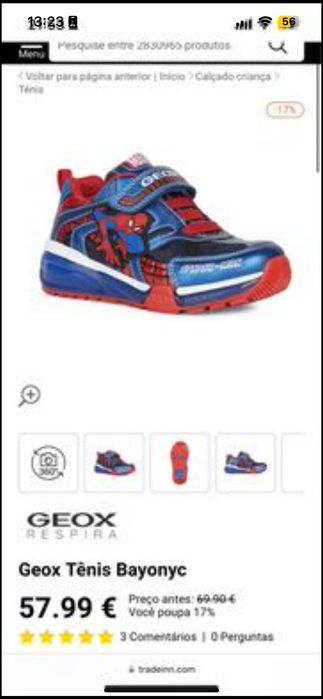 tenis homem aranha