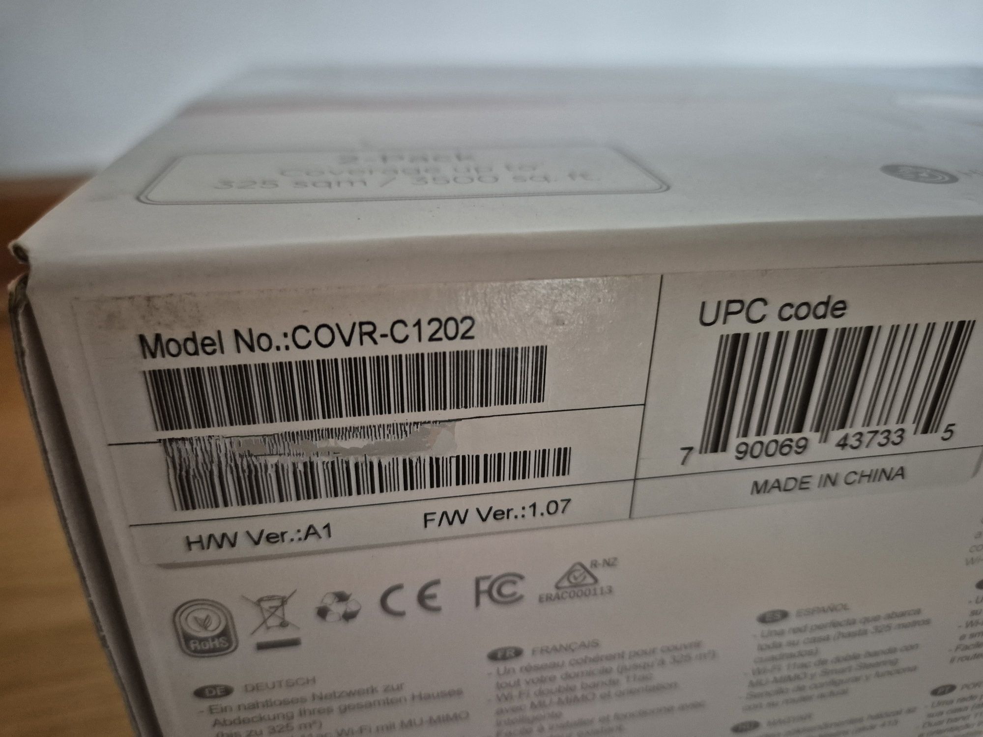 Wzmacniacz WiFi D-Link Covr PRO MESH COVR-C1202 AC1200 WIFI 2 szt